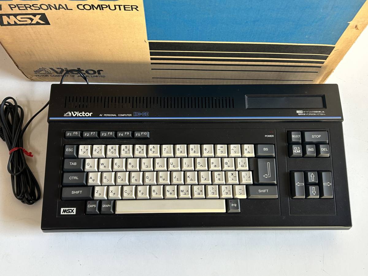 Aj265◆Victor ビクター◆パーソナルコンピューター HC-60 MSX パソコン ゲーム機 外箱付 通電OK_画像10