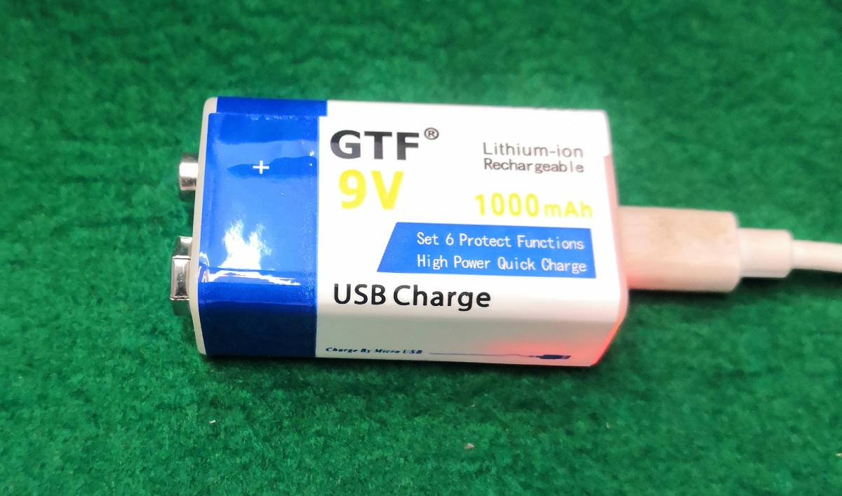 006P型9V充電式リチュウム電池容量1000mA重さ２４ｇ充電回数１２００回使用可能送料全国一律ゆうメール１８０円_画像5