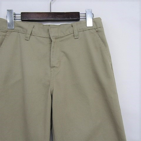 ディッキーズ サイズ 12H W28程度 ワーク パンツ 作業着 ストレート ポリエステル コットン ベージュ DICKIES 古着 1J1815_画像4