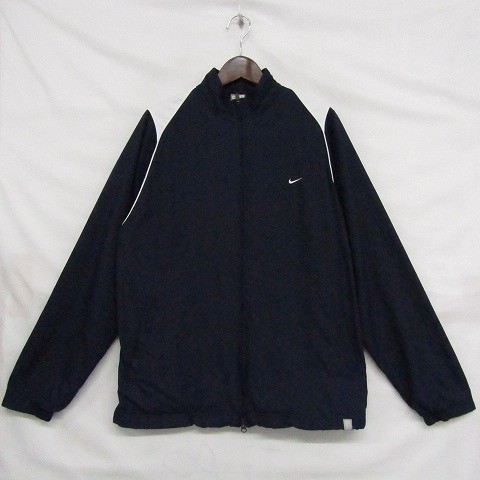 NIKE size L old clothes Nike one Point Logo shell training jersey tops jacket navy white 1JU1615