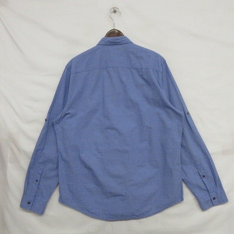  Calvin Klein size L long sleeve shirt tops Calvin Klein blue blue old clothes 1J1947