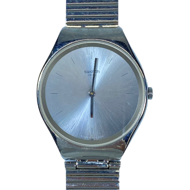 【稼働品】Swatch スウォッチ SKIN Irony スキンアイロニー 腕時計 クオーツ アナログ 3気圧 防水 ステンレススチール シルバー