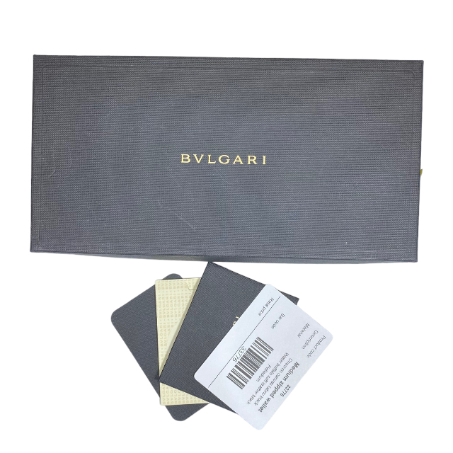 BVLGARI ブルガリ 33776 ブルガリブルガリ ビーゼロ 長財布 財布 ラウンドファスナー キャンバス×レザー チャーム ブラックの画像10