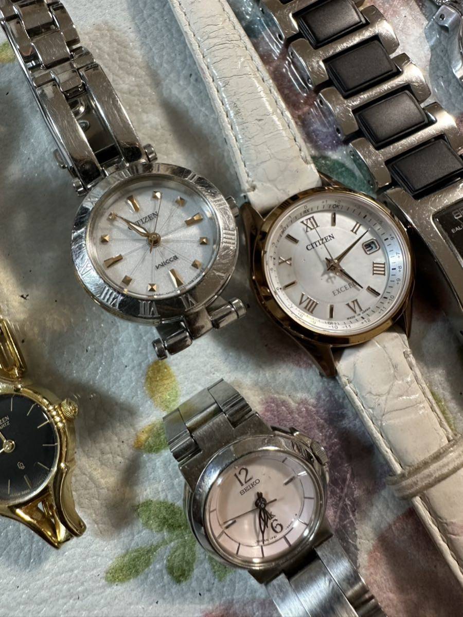 SEIKO CITIZEN Swatch などレディース腕時計クォーツ10点まとめジャンク品管理番号11-50_画像3
