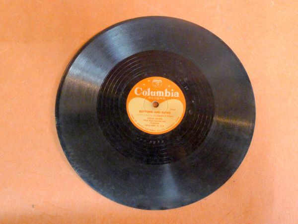 K169 ビルジョンソン BILL JOHNSON 牧場の樹 ダイナショア DINA SHOR ボタンとリボン SP盤レコード 日本コロンビア /80_画像3