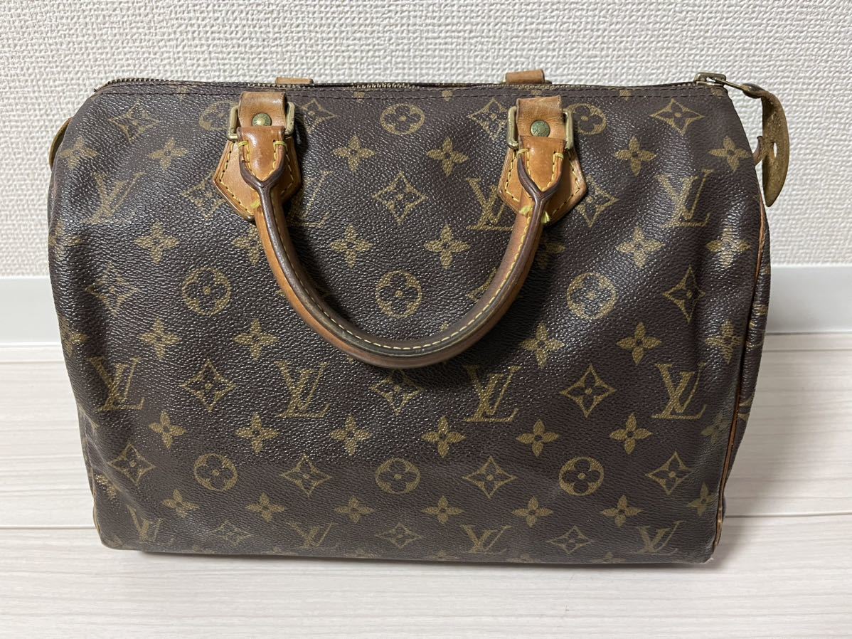 新着 レザー PVC ハンドバッグ スピーディ30モノグラム VUITTON LOUIS