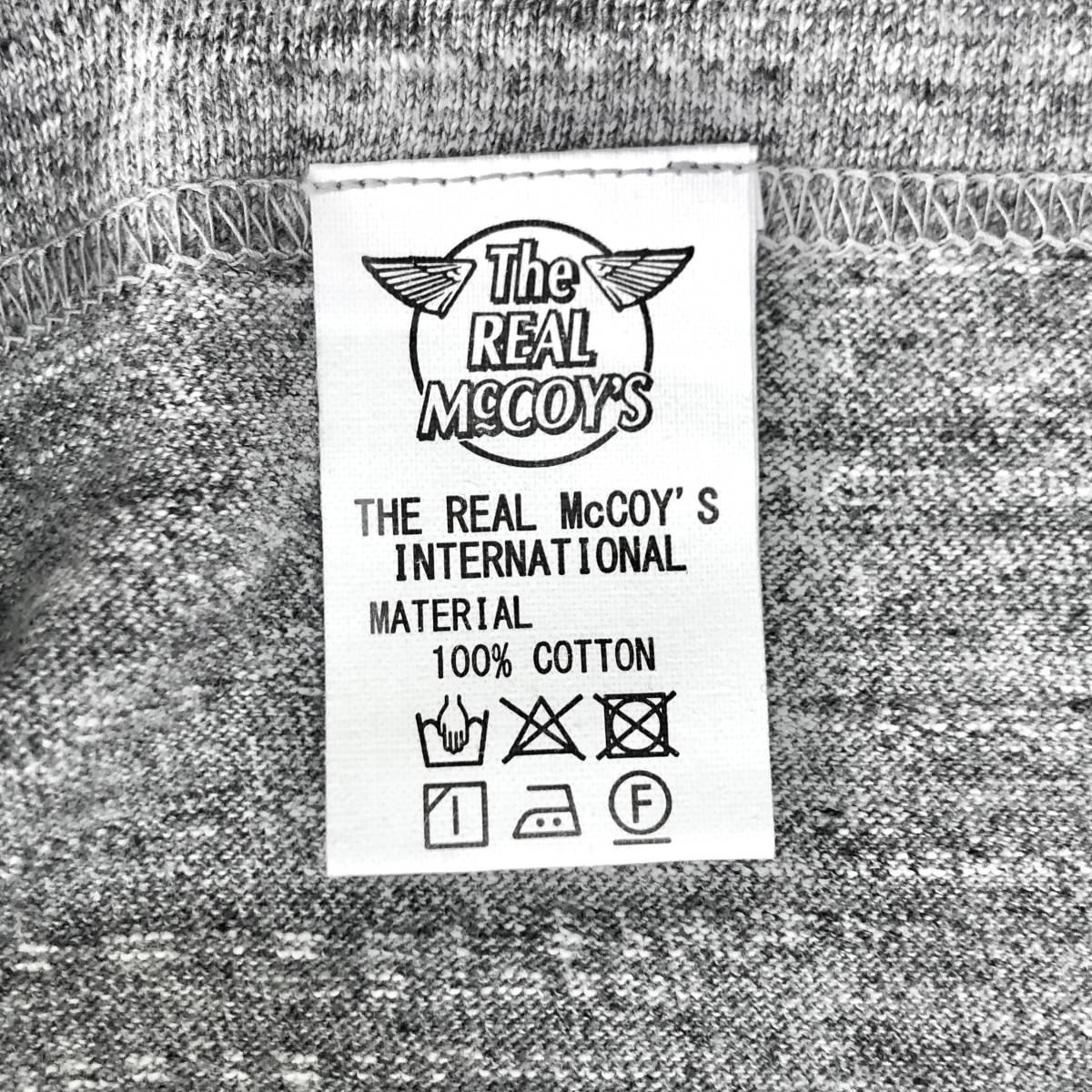 ★未使用品 送料込★　THE REAL MCCOY'S　AMERICAN ATHLETIC TEE　リアルマッコイズ 吊り編み Tシャツ GRAY 杢グレー サイズ XL マッコイズ_画像3