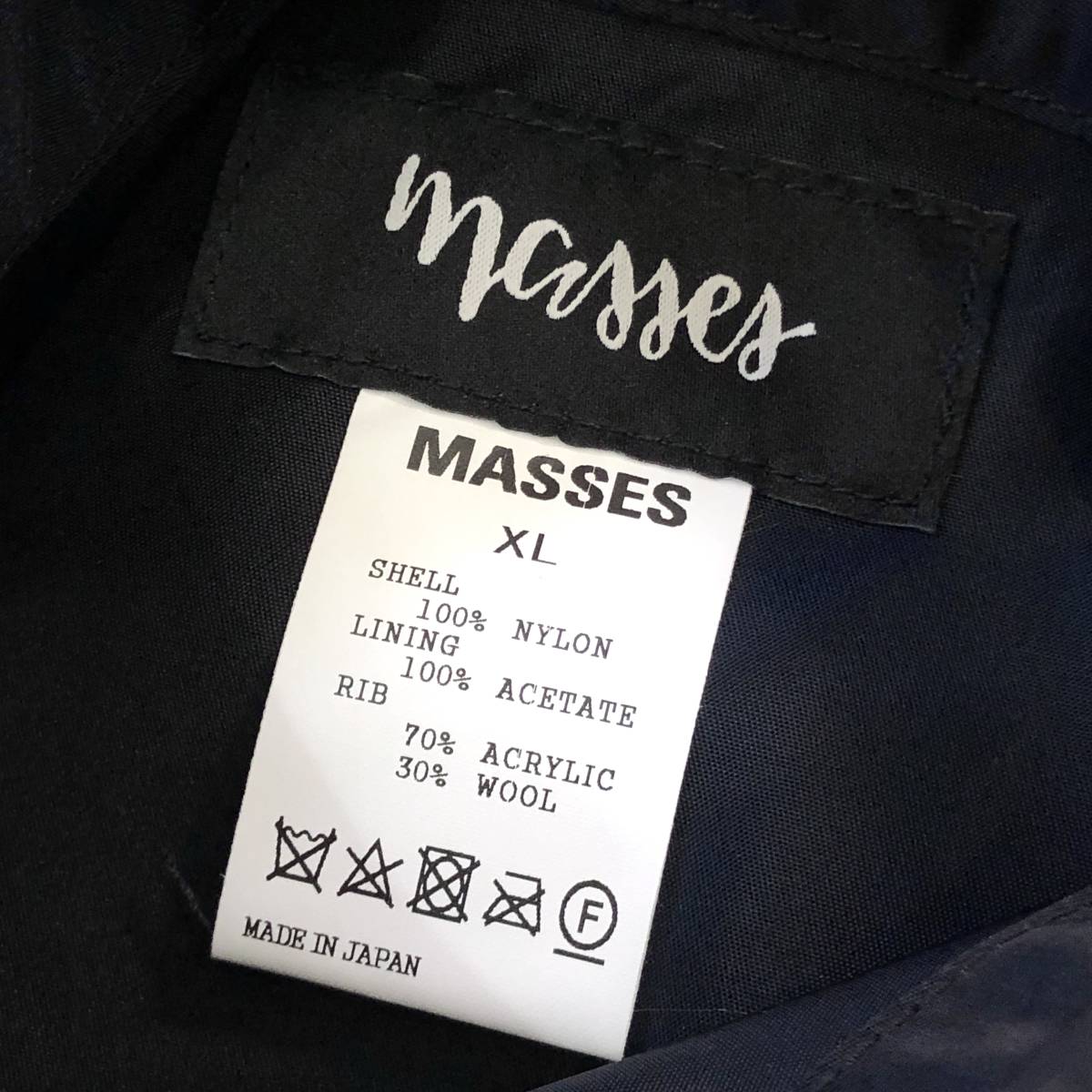 即決 送料込み MASSES フライトジャケット XLサイズ / マシス L 即決 送料込み MASSES フライトジャケット XLサイズ / マシス L