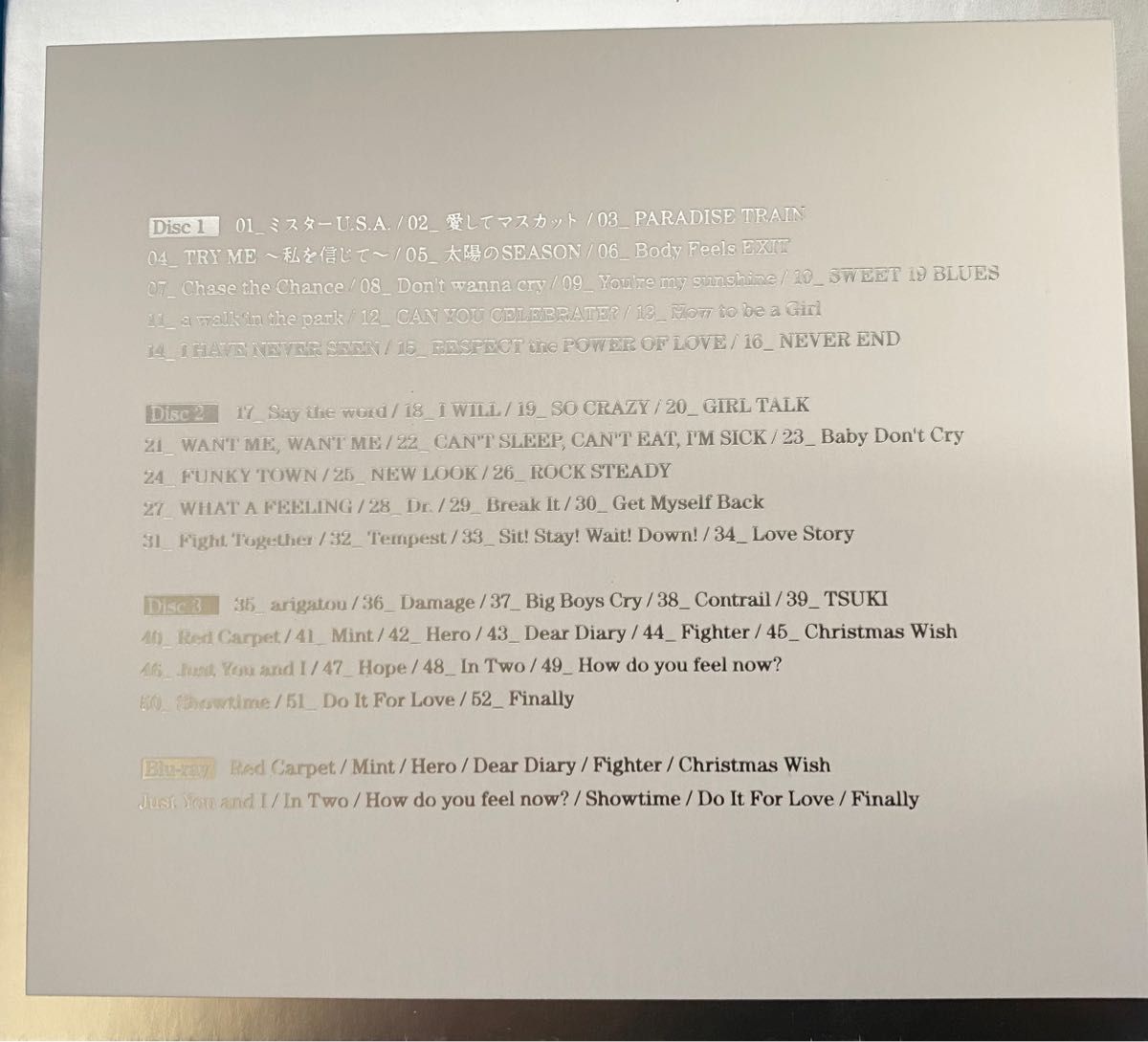 安室奈美恵 Finally ベストアルバム 3CD+blu-ray 初回盤BOX