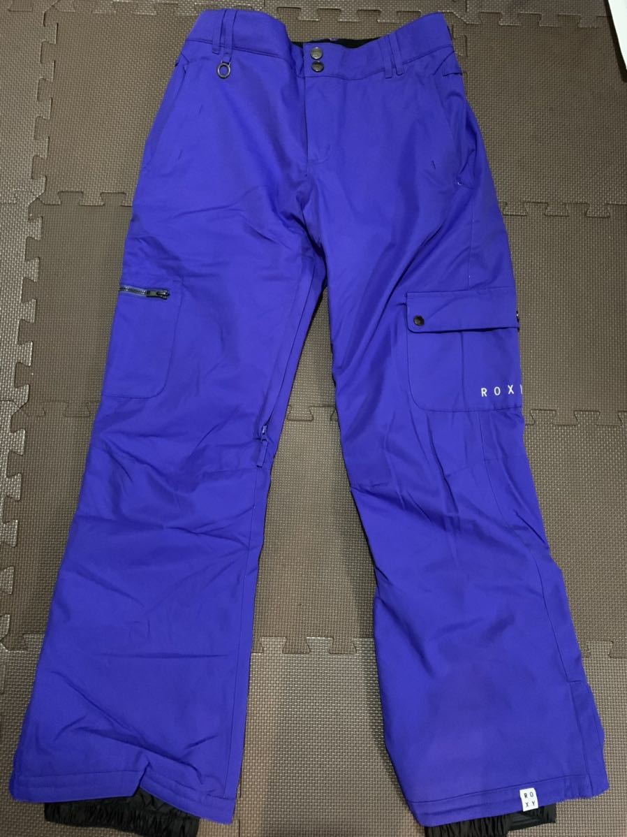 新品未使用　ROXY スノボウェア　スキーパンツ　紫ブルー　サイズ表記XL