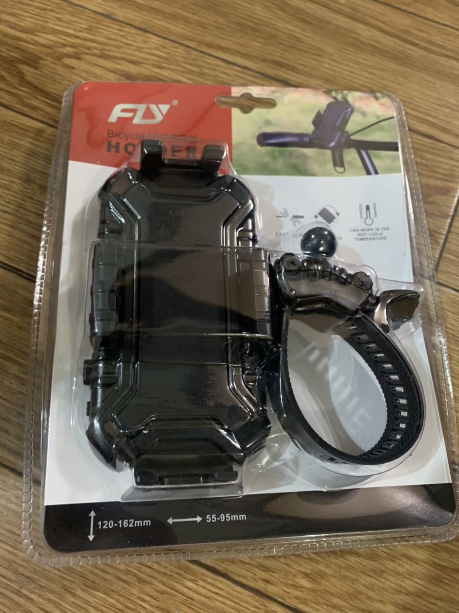 携帯電話ホルダー 自転車 バイク スマートフォン スマホ ホルダー ワンタッチ固定式ロード ママチャリの画像1