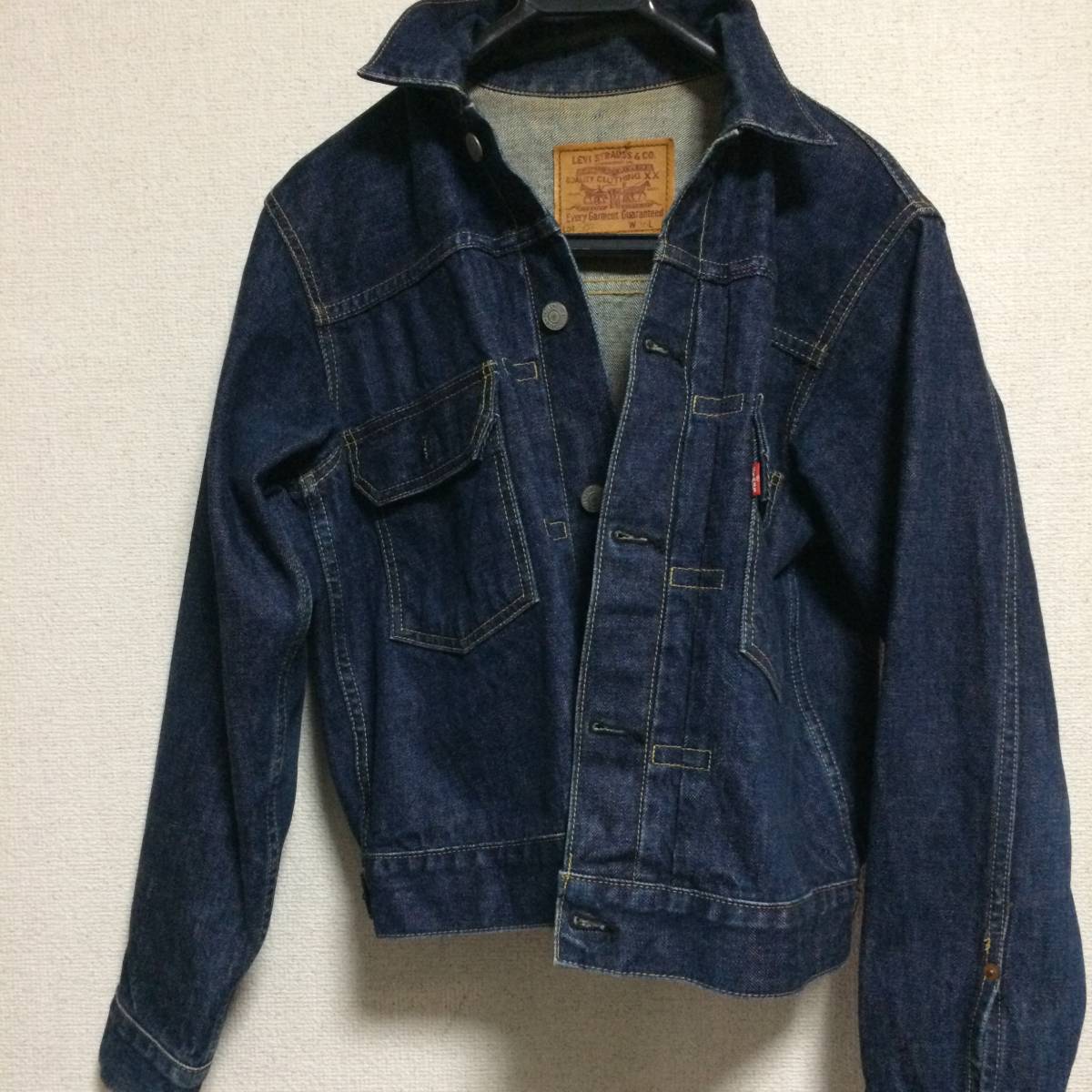 美品 Levi's 507 デニムジャケット サイズ 36 ジージャン Gジャン 2nd セカンド BIG E ビッグE XX 赤耳 リーバイス デニム ジャケット