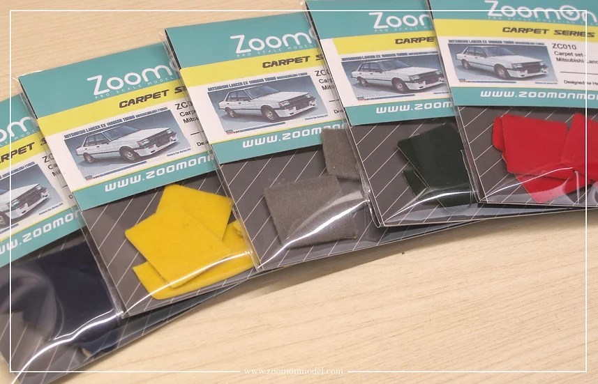 ZoomOn ZC010 1/24 カーペットセット - ミツビシ ランサー EX 1800GSR - ブルー_画像1