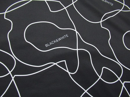  black & white Golf stretch short sleeves mok shirt regular price 13200 jpy /L size /BGS9603WG/ sample goods / black 