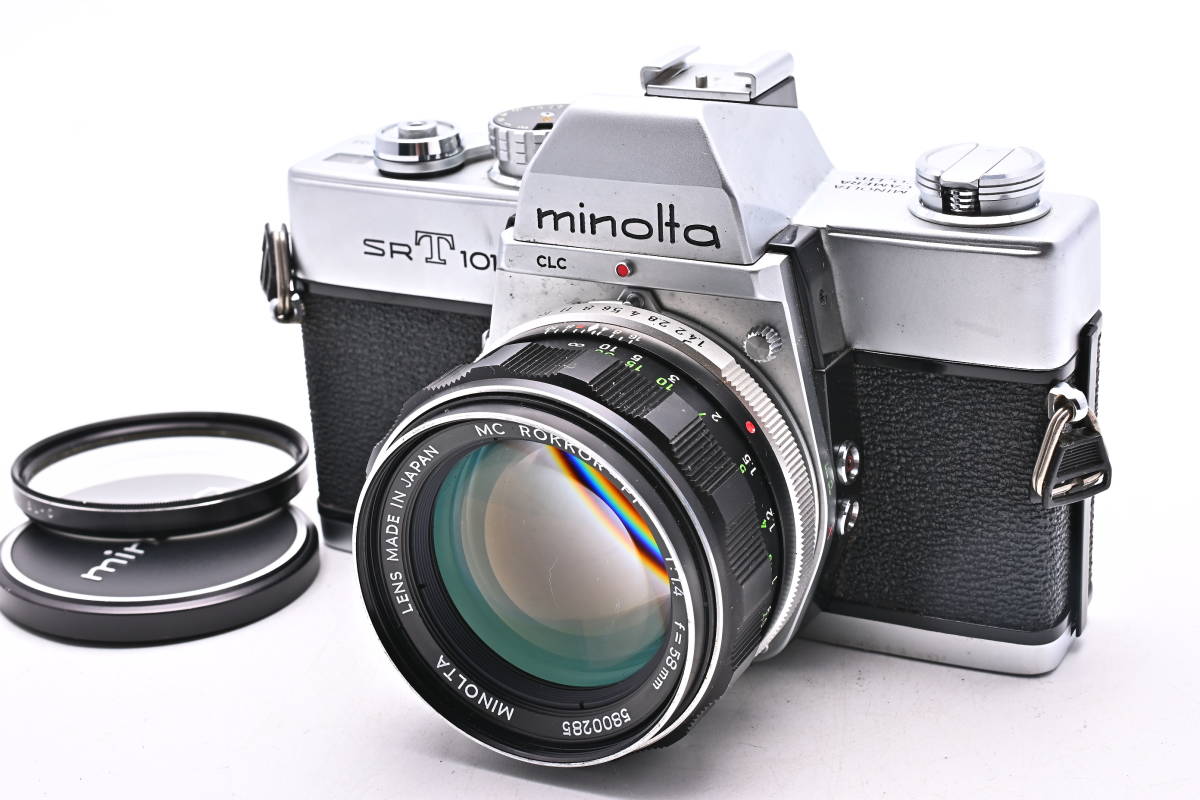 IN3-2016 MINOLTA ミノルタ SRT101 MC ROKKOR-PF 58mm f/1.4 一眼レフフィルムカメラ マニュアルフォーカス_画像1