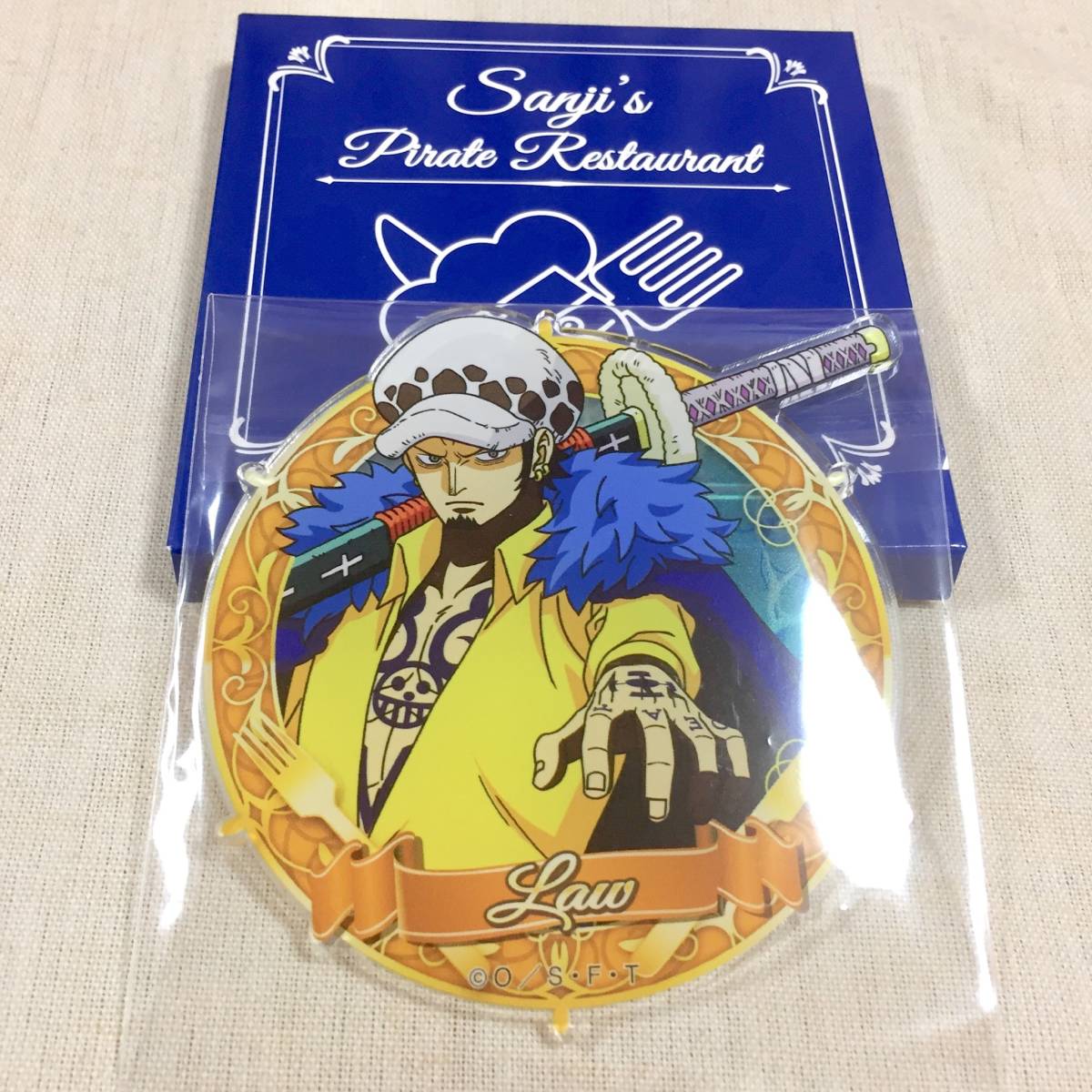 新品 USJ ワンピース サンレス アクリルコースター ロー 限定 尾田栄一郎 ONE PIECE ハートの海賊団 送料無料 サンジの海賊レストラン