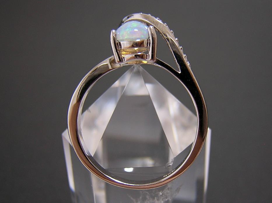 送料無料 『天然オパール』 デザインリング 指輪の画像4