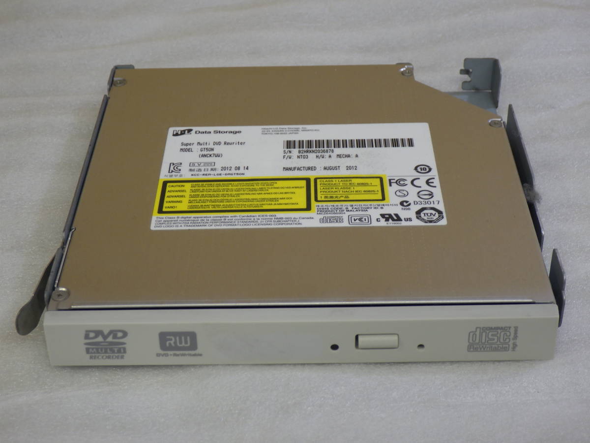 PC-MK34LEZCH MK37LEZCN MK33LEZCE ノートパソコン 用 内蔵DVDスーパーマルチ 厚さ12.7mm SATA RW H L DVD GT50N 動作確認済み#LV502023_画像1
