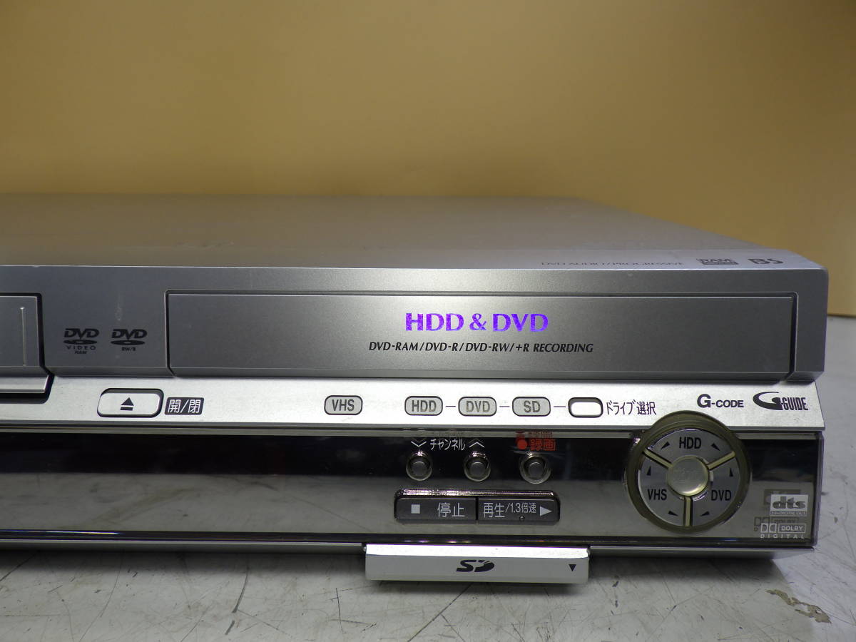 Panasonic HDD/VHS/DVDレコーダー DMR-EH70V 「DVD OK VHSダメ」通電確認のみ#LV50783_画像5
