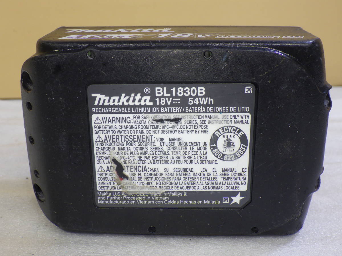 makita マキタ BL1830B 18V 3.0Ah リチウムイオンバッテリー 通電確認のみ#LV50956_画像6