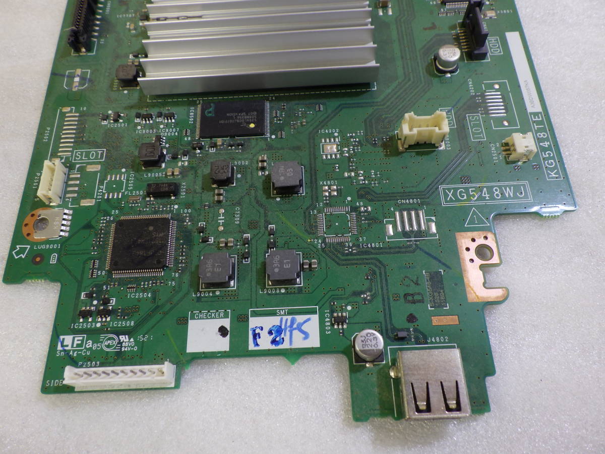 Sharp BD-W570 ブルーレイレコーダー 2015年製 から取外した XG548WJ KG548TE HDMI/チューナーマザーボー 動作品保証#LV501447_画像4