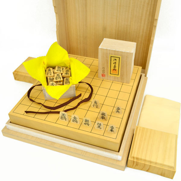  shogi комплект новый ..2 размер один листов доска настольный shogi запись комплект ( shogi пешка Satsuma производство книга@ желтый . Special сверху гравюра . флаг документ )[ Го shogi специализированный магазин. . Го магазин ]