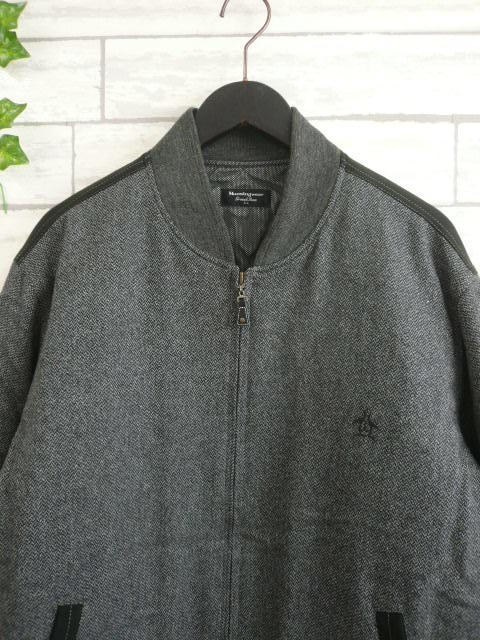 中綿 ゴルフ◆Munsingwear 中綿ジャケット メンズ LL グレー 上着 アウター 防寒 ウェア 刺繍ロゴ お出かけ 冬 マンシングウェア〇11-104y_画像2