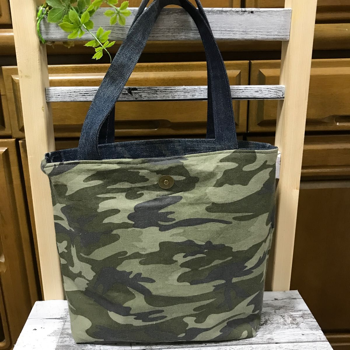 トートバッグ デニムリメイク ハンドメイド 小さめ リバーシブル トートバッグ デニムリメイク ハンドメイド 小さめ リバーシブル