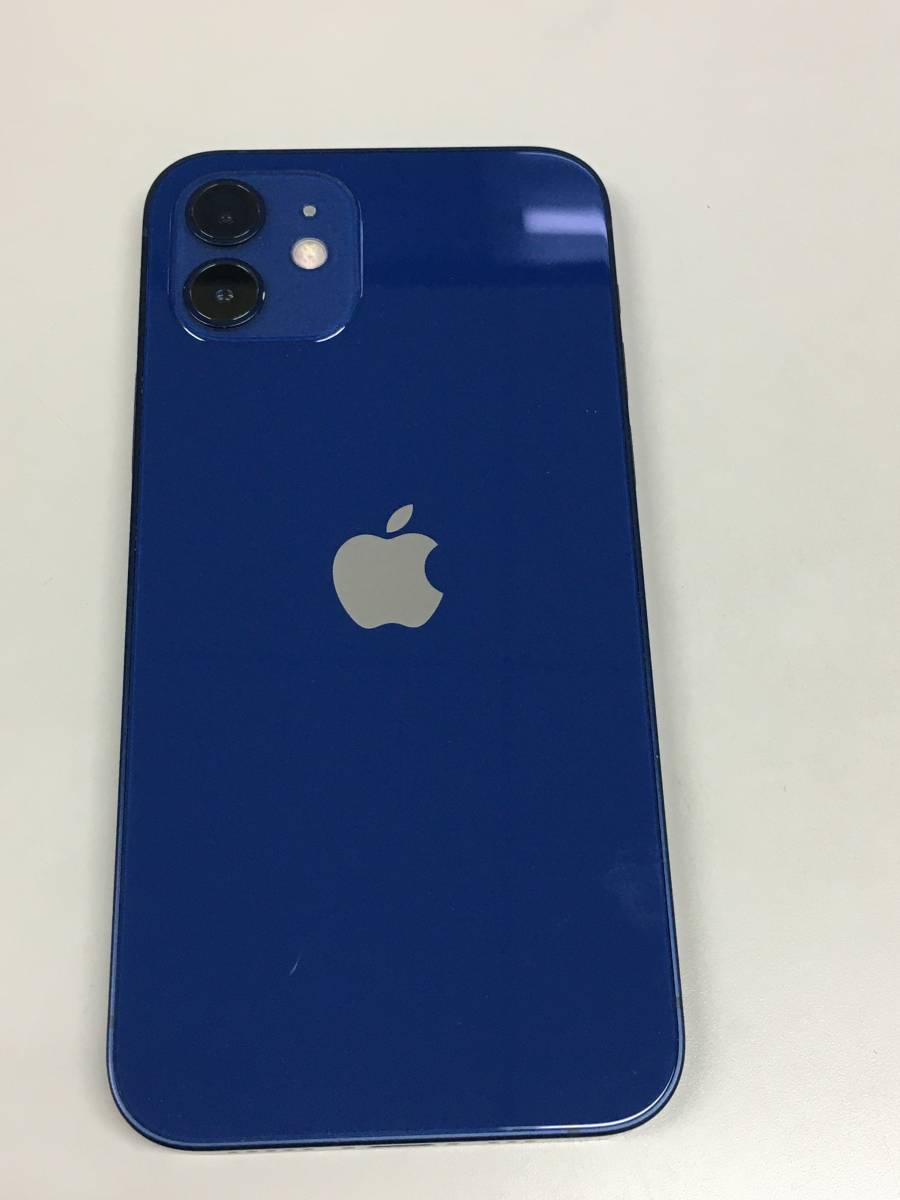 送料無料　　電池88%　au SIMフリー iPhone12 64GB ブルー　本体のみ_画像1