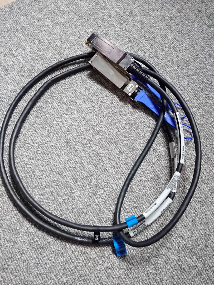 Mellanox 2m 56Gb/s QSFP Passive Copper Cable QSFP MC2207130-002 670759-B24 Infiniband FDRの画像1