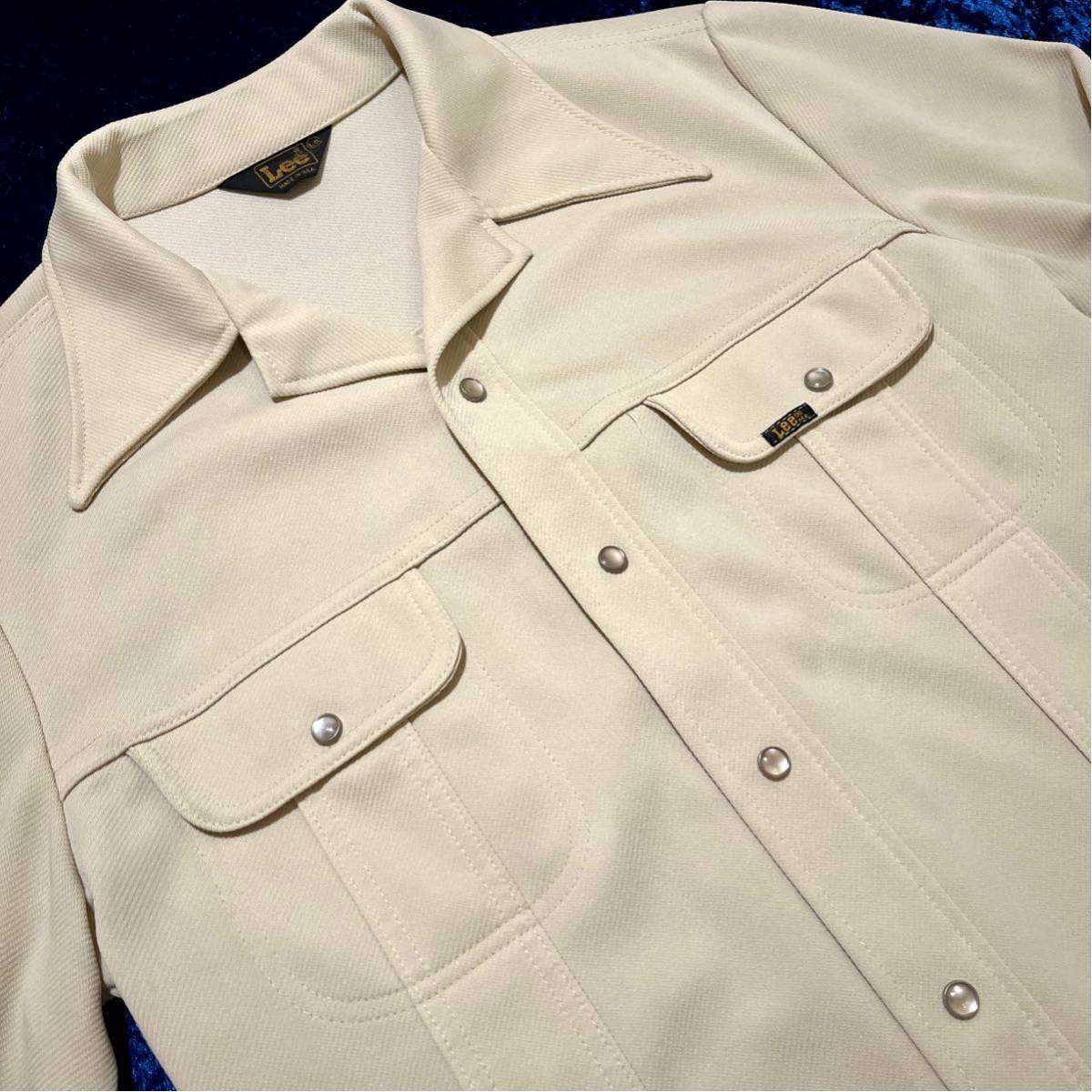 70*s Lee рубашка жакет поиск : б/у одежда Vintage retro 70 годы Made in USA
