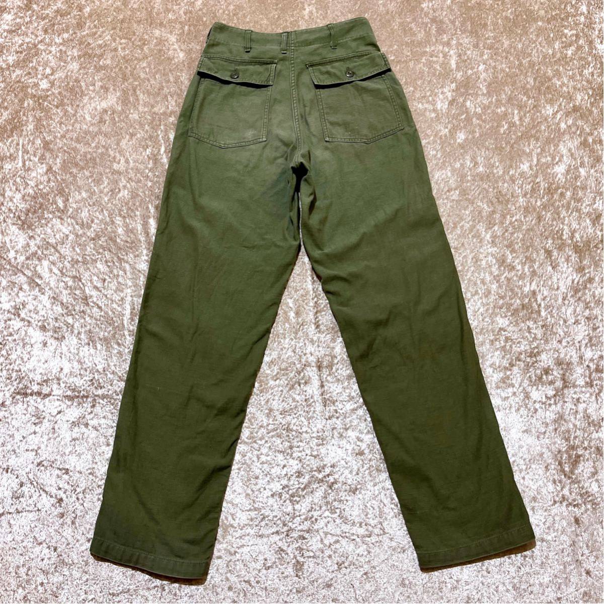 60’s 70’s TROUSERS UTILITY OG-107 ベイカーパンツ 検索: 古着 ミリタリー 軍物 トラウザー ビンテージ ユーティリティ ダブルステッチ _画像2