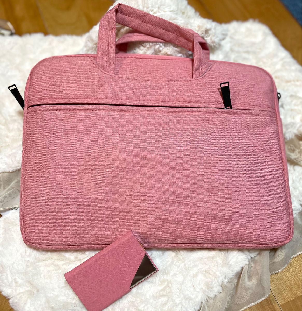 PC用バッグ　タブレット　パソコンケース　名刺ケース　名刺入れ　ピンク パソコンバッグ　ノートパソコン　ケース　鞄