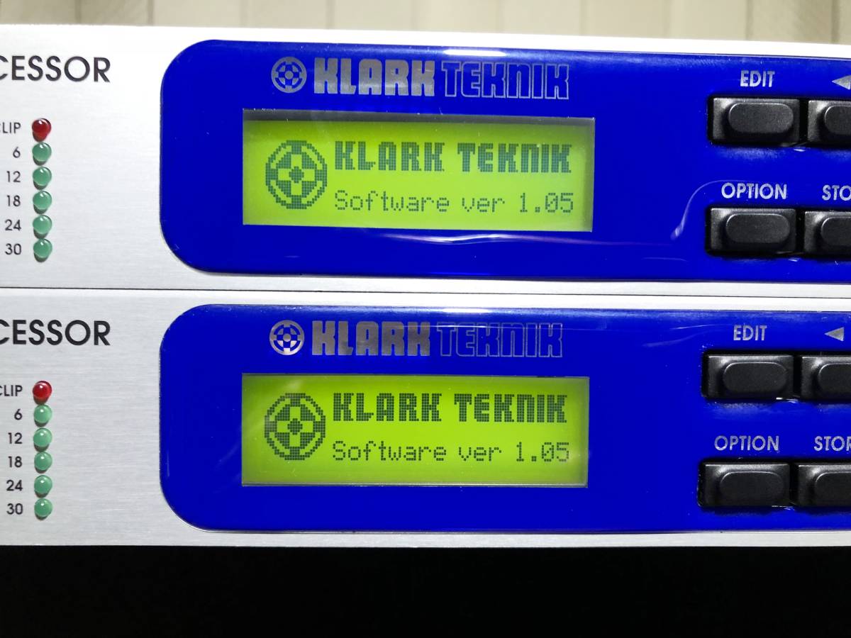 KLARK-TEKNIK DN7453 2 pcs. set working properly goods domestic regular goods (EVI AUDIO JAPAN) 3way multi processor channel divider 