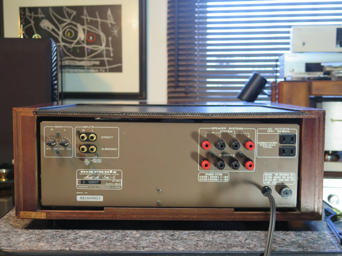  原文:ＭＡＲＡＮＴＺ　ＥＳＯＴＥＣシリーズ　パワーアンプ　Ｍｏｄｅｌ　Ｓｍ－６　現状品！