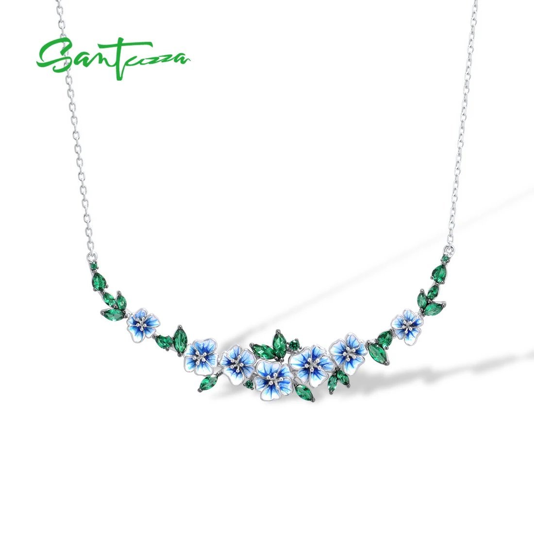 欲しいの 6377円 ネックレス 緑 グリーン 花 フラワー シルバー リング その他