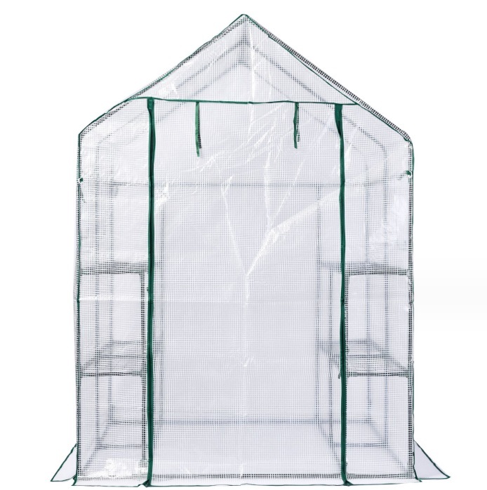  postage 690 jpy plastic greenhouse window attaching home use greenhouse large hoisting type length 143× width 143× height 195cm decorative plant outdoors flower stand 