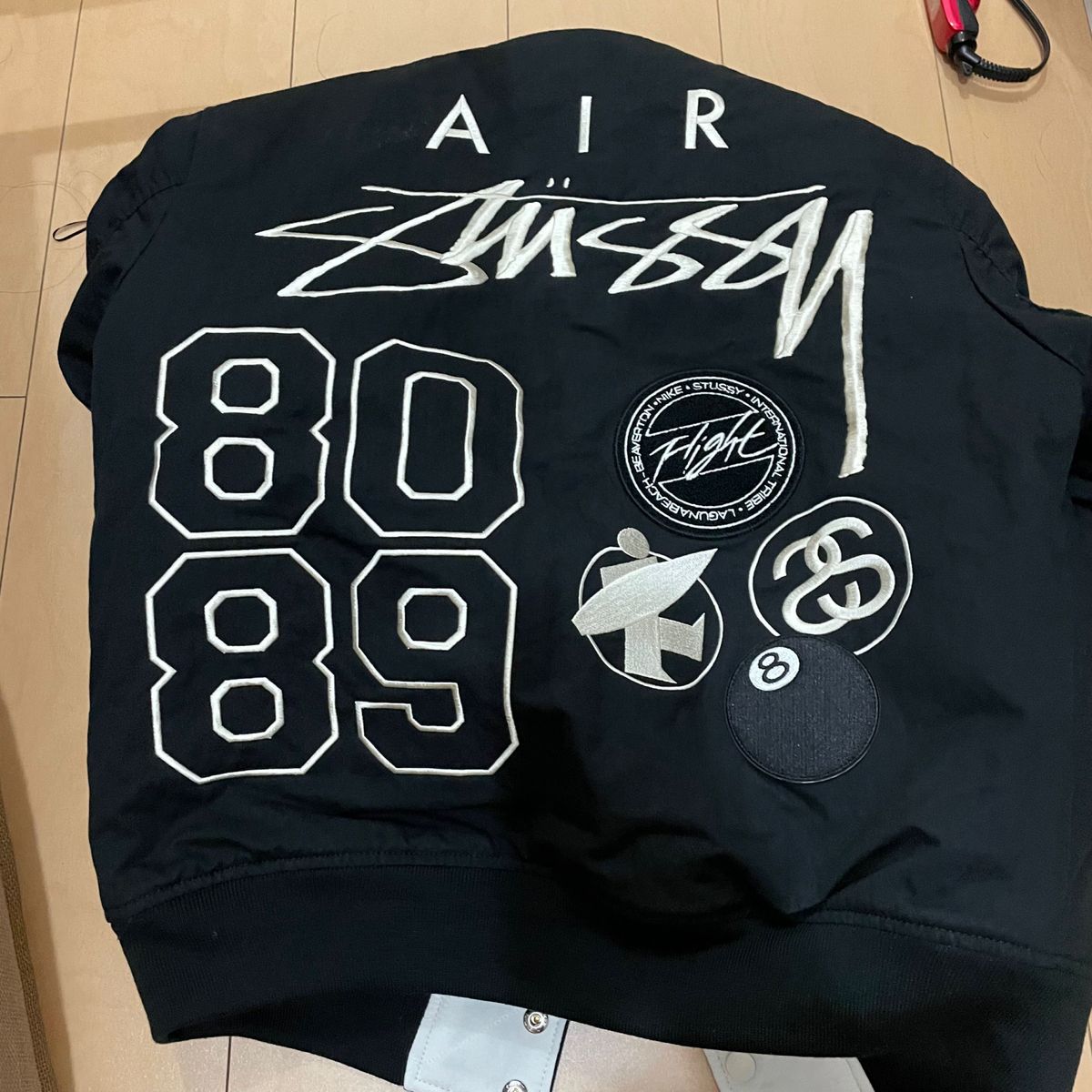 Nike x Stussy Reversible Jacket刺繍ブラック