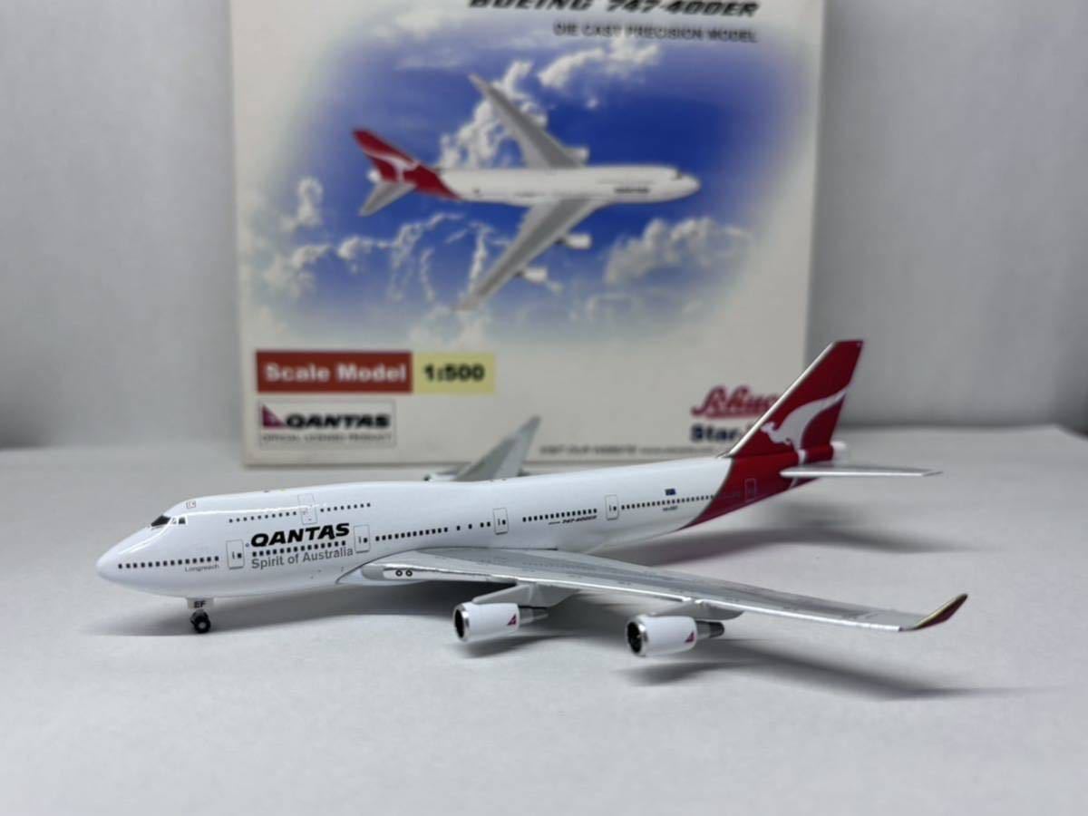 1/500 StarJets Qantas Boeing747-400ER VH-OEF カンタス航空 オーストラリア ボーイング_画像1