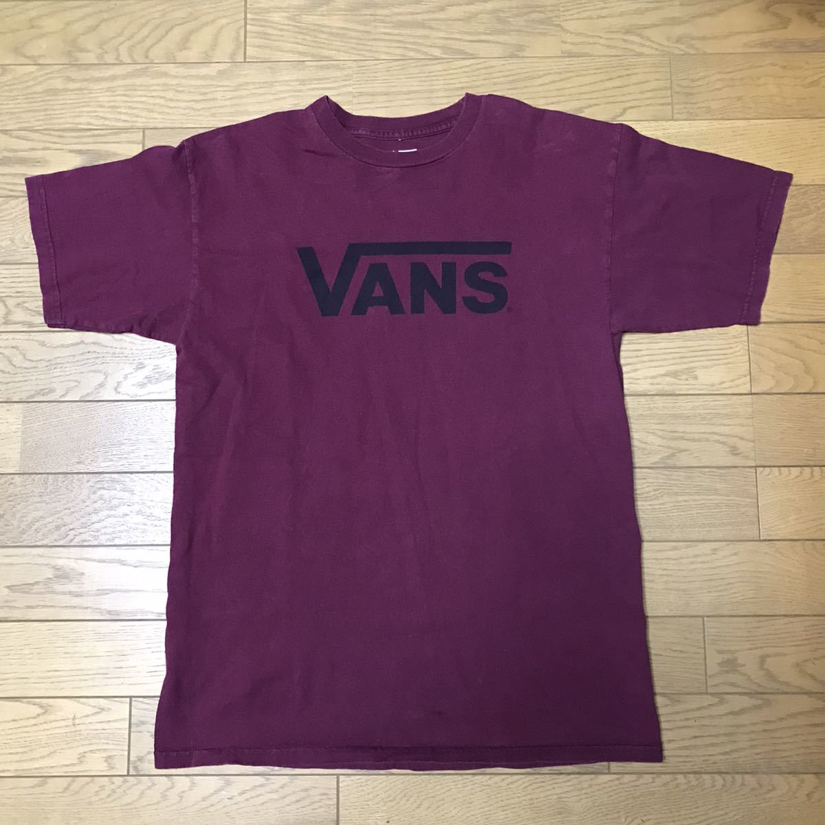 VANS MEN’S SHORT SLEEVE T-SHIRTS size-M(着丈68身幅50) 中古 送料無料 NCNR