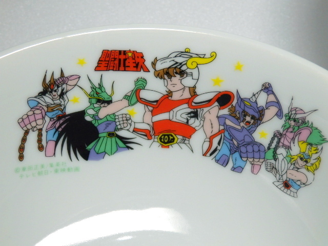 中古品 聖闘士星矢 丼 子供用 どんぶり 食器 昭和 レトロ 二個_画像2