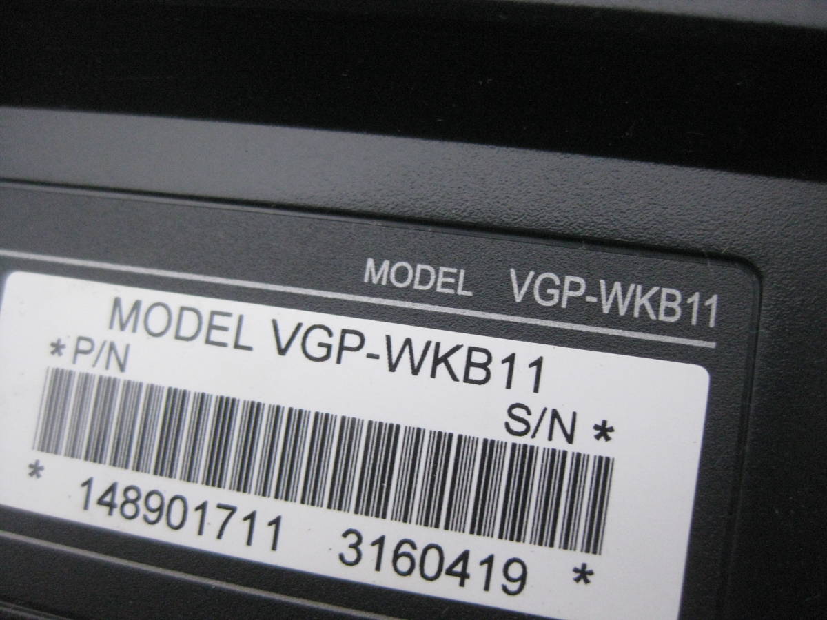 【1円～】SONY VAIO ワイヤレスキーボード VGP-WKB11 黒 ソニー_画像4