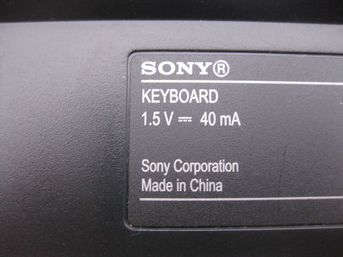 【1円～】SONY VAIO ワイヤレスキーボード VGP-WKB11 黒 ソニー_画像3