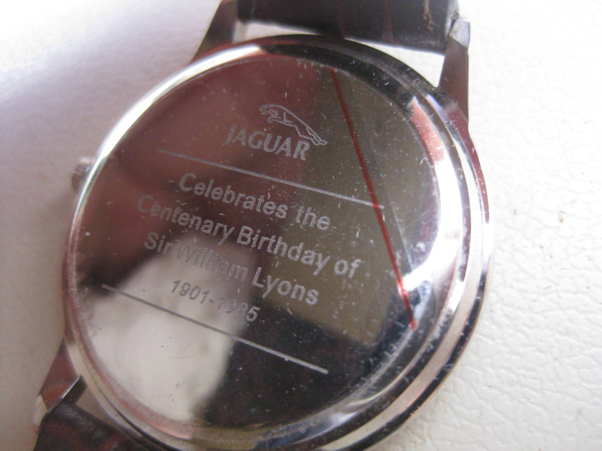 【1円～JAGUAR】ジャガー クオーツ 腕時計 ケース付き ウィリアムライオンズ Sir William Lyons生誕100年記念_画像3