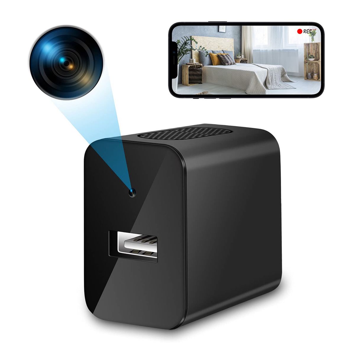 WiFi 超小型カメラ 隠しカメラ 長時間録画 HD 1080P高画質 WiFi 超小型カメラ 隠しカメラ 長時間録画 HD 1080P高画質