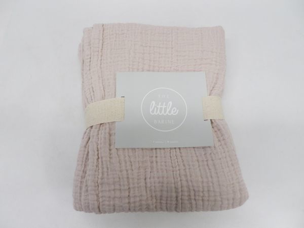 25*a234*the little BARiNEko Kuhn baby blanket pink 100×120cm little Bally ne kind feel of present condition 