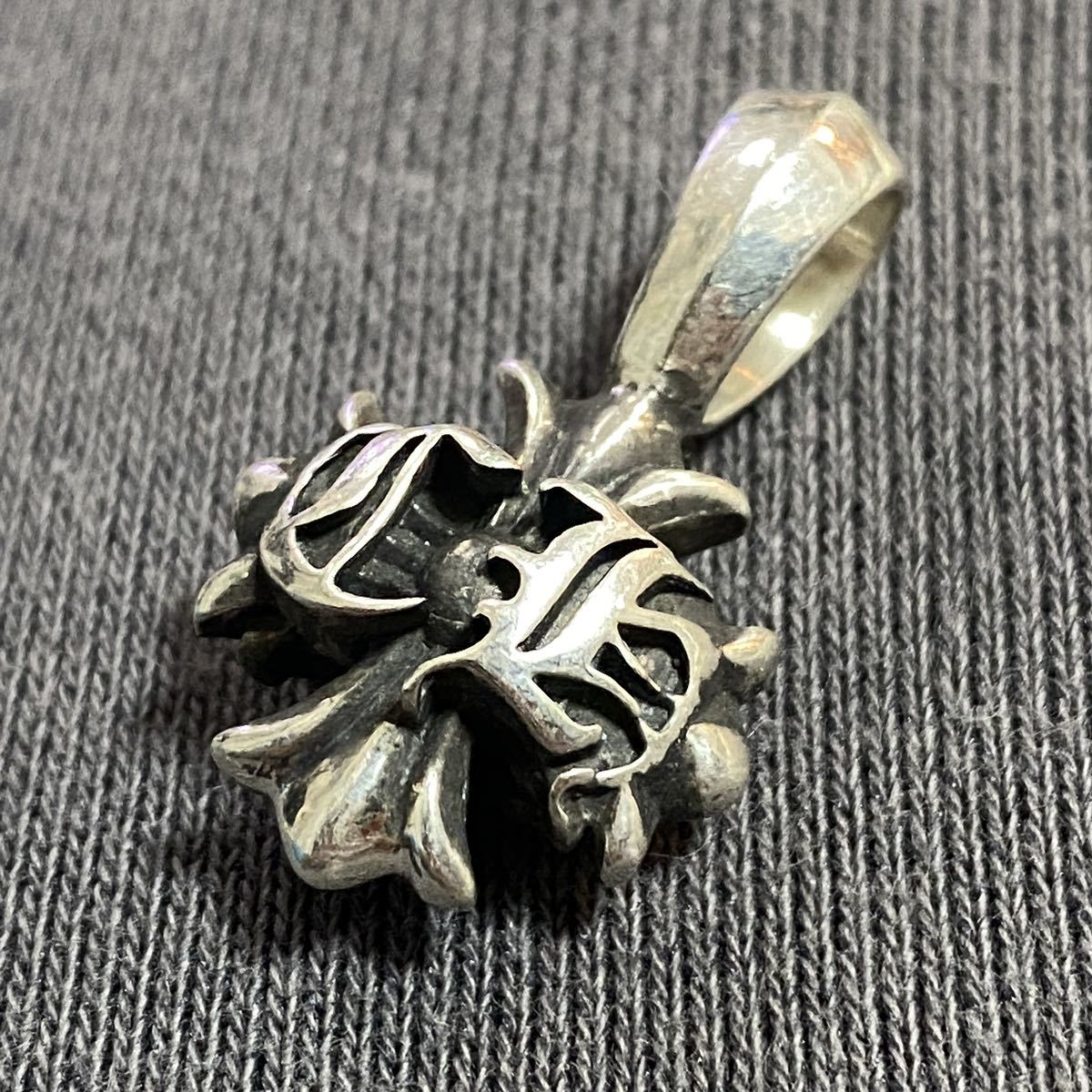 CHROME HEARTS クロムハーツ ダブル CHプラス チャーム sv925 CHROME HEARTS クロムハーツ ダブル CHプラス チャーム sv925