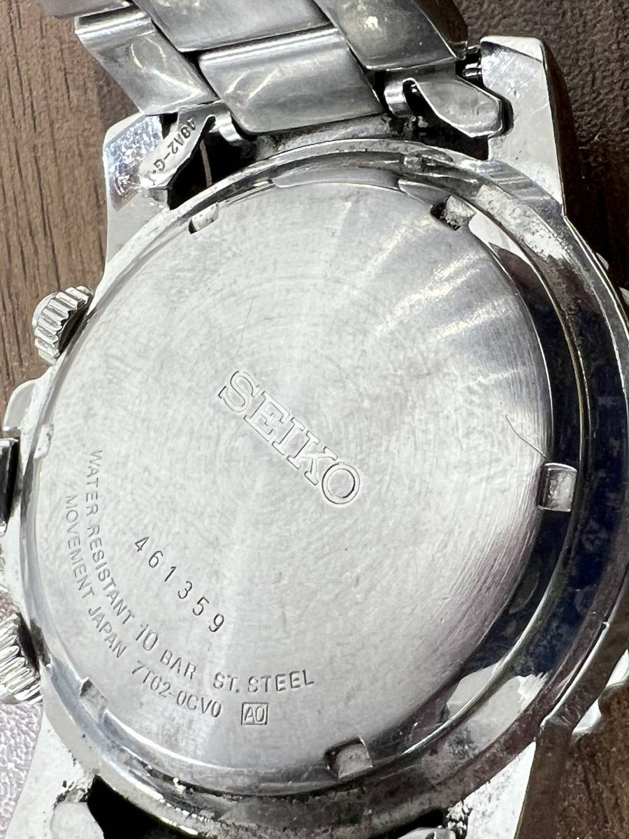 SEIKO セイコー 腕時計 CHRONOGRAPH ダイバー 7T62-0CV0_画像5