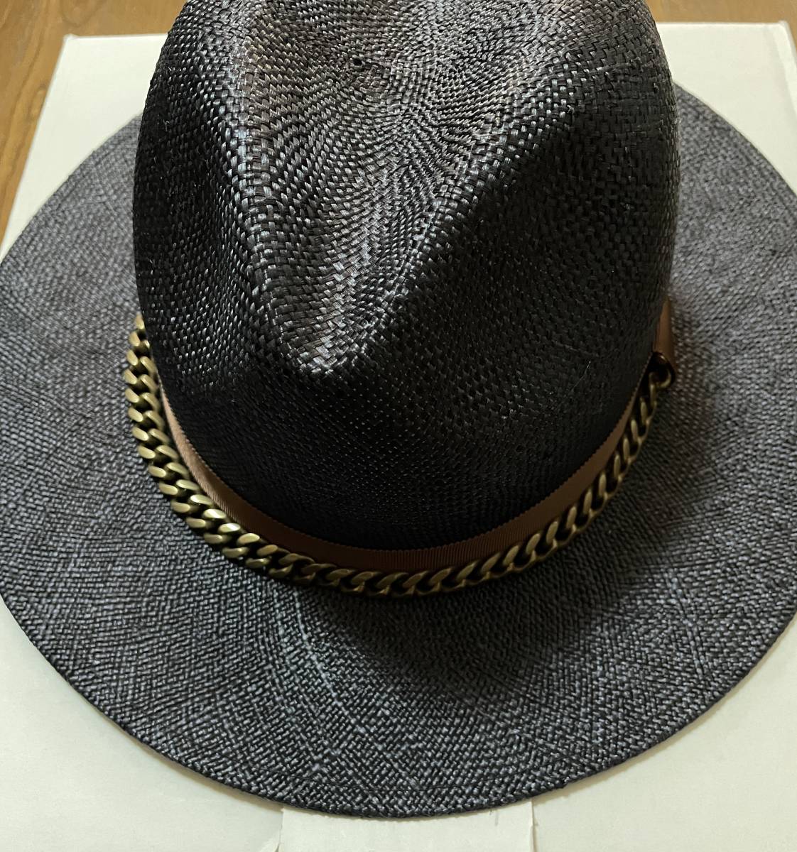 [FAT] straw hat TONY F31510-CP06( black ) new goods unused 