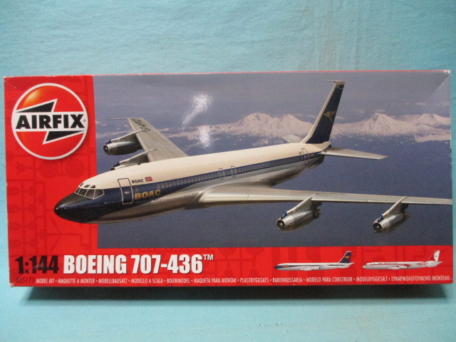 1/144 エアフィックス ボーイング 707-436 TM・BOAC/英国海外航空 AIR INDIA/エア インディア航空 未開封/現状品 ハセガワ レベル_内袋未開封/現状品